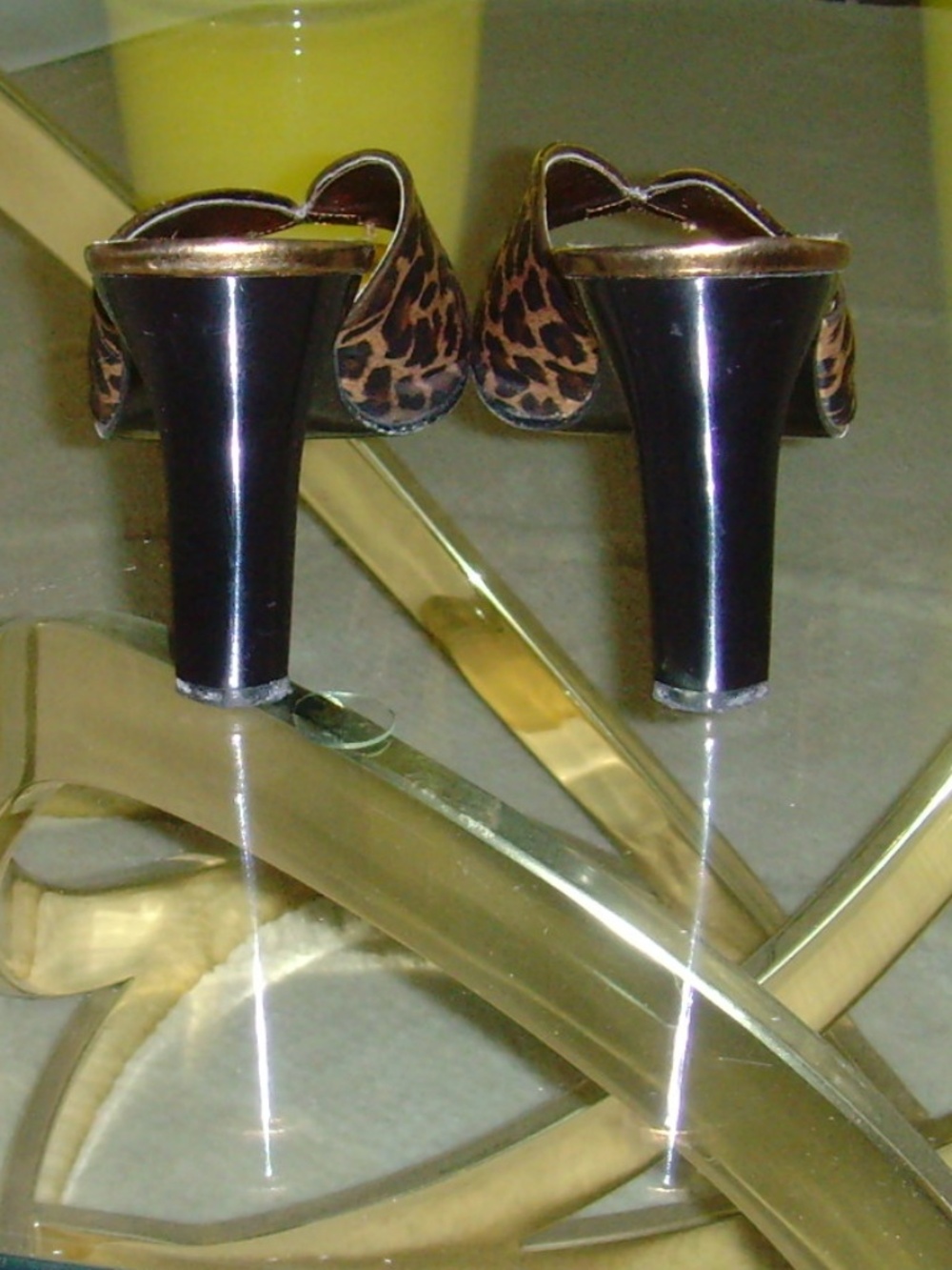 ORIGINE Leopard Print and Metallic Mules - Picture 15 of 15